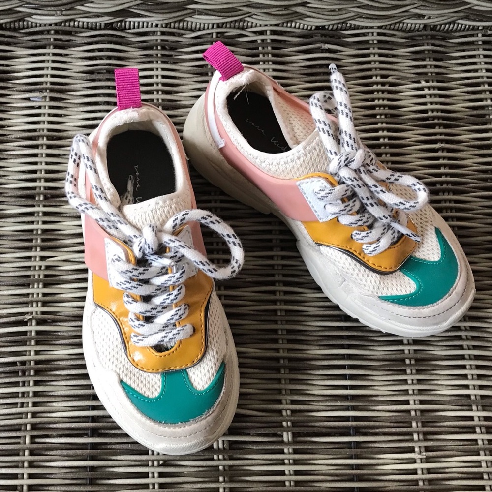 Zara Girls Colorblock Sneakers Size 29